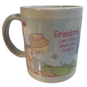 Precious Moments Grandma Mug Love Grows Where You Plant It Pastel Design